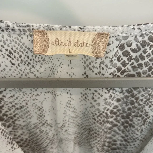 Altar’d State Grey Snake Skin Romper - Picture 6 of 7